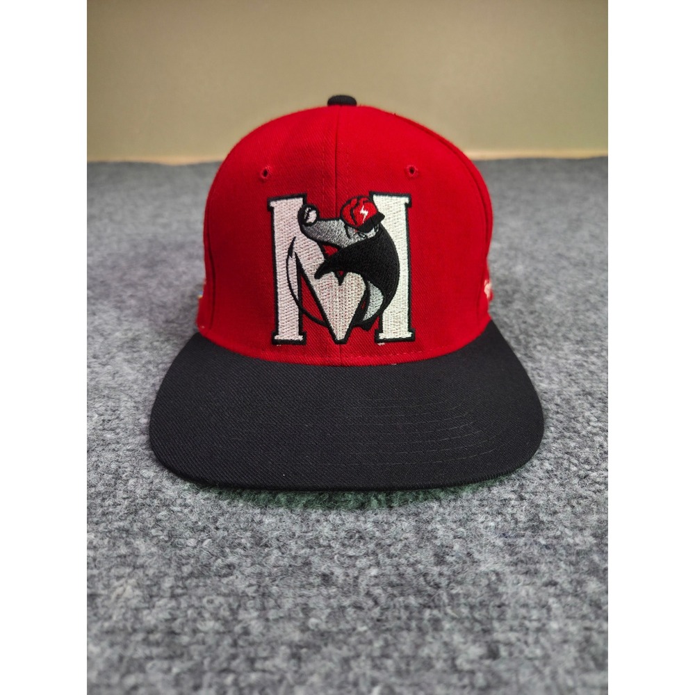 Vintage 90s Maui Stingrays Hat Mens Size 2 Starter Starfit Red Black MiLB Cap